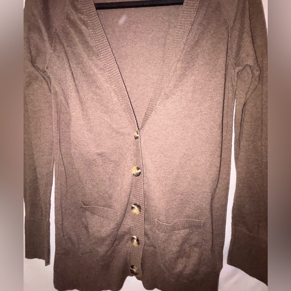 Mossimo Supply Co. Brown Button-Up Cardigan - Picture 7 of 11